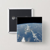 Saharaans stof waait westwaarts de Atlantische Oce Vierkante Button 5,1 Cm (Voorkant /achterkant)