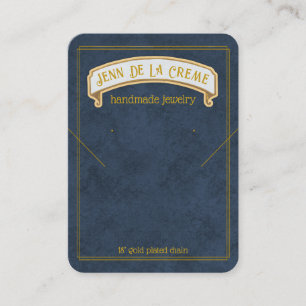 Saharachten Evening Sky Jewelry Display Contactkaartje