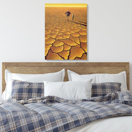 Saharan Journey 1995 Canvas Afdruk (Insitu (Slaapkamer))