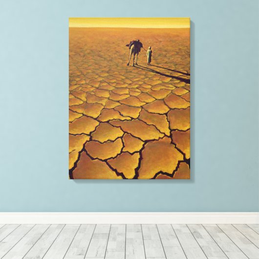 Saharan Journey 1995 Canvas Afdruk (Insitu (Houten vloer))