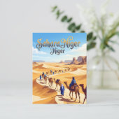 Saharawoestijn Niger Briefkaart (Staand voorkant)