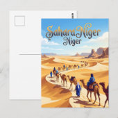 Saharawoestijn Niger Briefkaart (Voorkant / Achterkant)