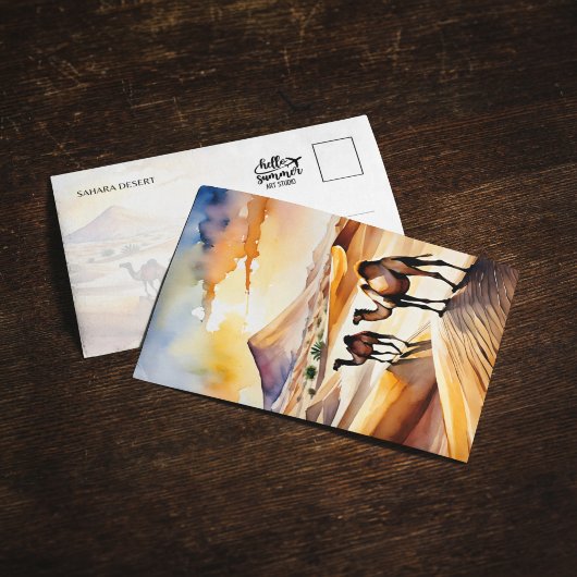 saharawoestijn-Waterverf Kaart