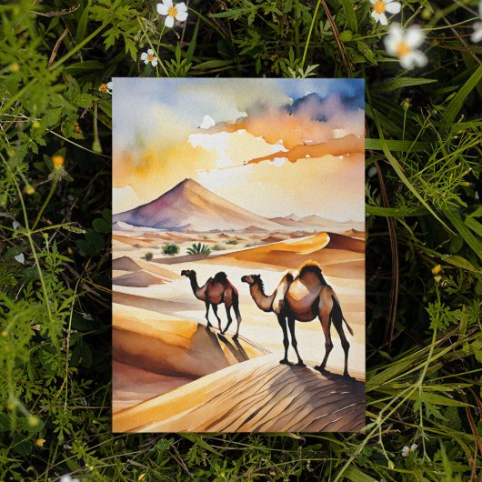 saharawoestijn-Waterverf Kaart