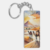 saharawoestijn-Waterverf-Sleutelhanger Sleutelhanger (Voorkant Links)