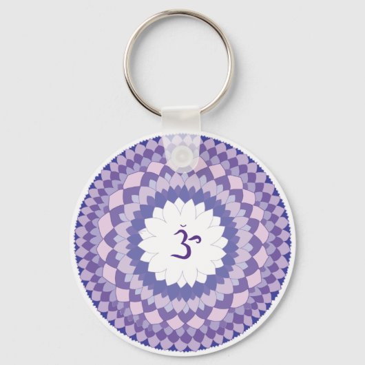 Sahasrara chakra mandala sleutelhanger (Voorkant)