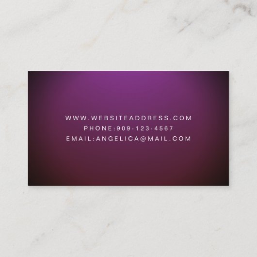 Sahasrara Crown Chakra Visitekaartje (Achterkant)