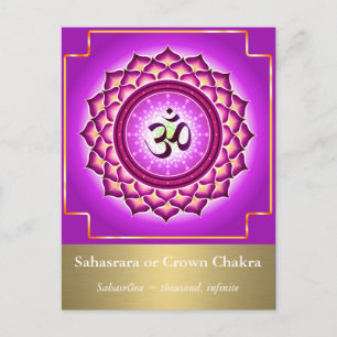 Sahasrara of Crown Chakra Briefkaart