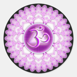 Sahasrara of Crown the 7th Chakra Ronde Sticker