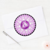 Sahasrara of Crown the 7th Chakra Ronde Sticker (Envelop)
