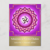 Sahasrara of Kroonchakra Briefkaart (Voorkant)