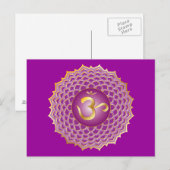 Sahasrara of kroonchakra Briefkaart (Voorkant / Achterkant)
