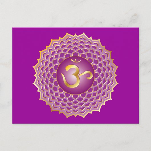Sahasrara of kroonchakra Briefkaart (Voorkant)
