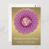 Sahasrara of Kroonchakra Briefkaart (Voorkant / Achterkant)