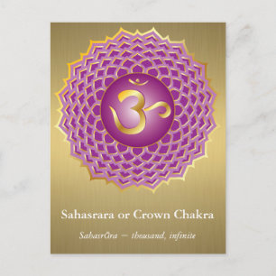 Sahasrara of Kroonchakra Briefkaart