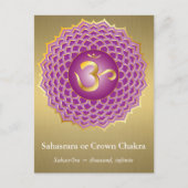 Sahasrara of Kroonchakra Briefkaart (Voorkant)