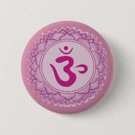 Sahasrara of kroonchakra Ronde Badge Button 5,7 Cm