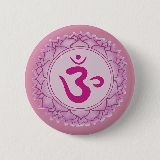 Sahasrara of kroonchakra Ronde Badge Button 5,7 Cm (Voorkant)