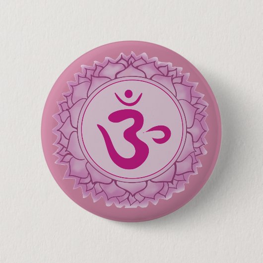 Sahasrara of kroonchakra Ronde Badge Ronde Button 5,7 Cm (Voorkant)