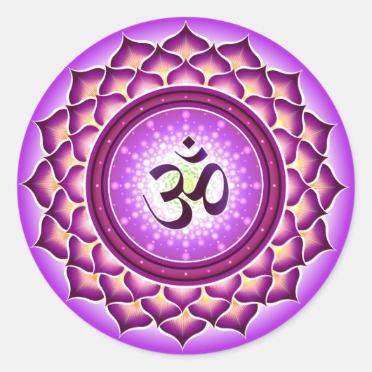 Sahasrara of kroonchakra Sticker (Voorkant)