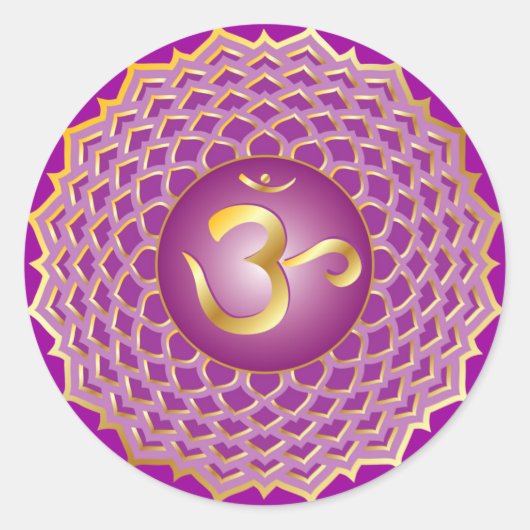 Sahasrara of kroonchakra Sticker (Voorkant)