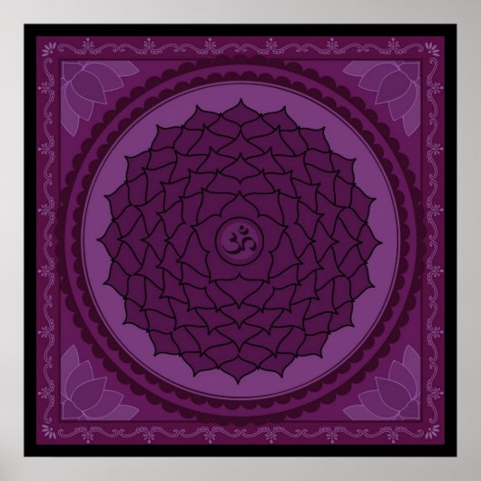 Sahasrara of Poster van kroonkakra (Voorkant)