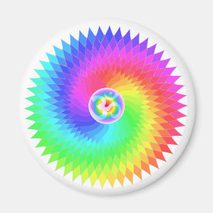 Sahasrara The Crown Chakra bedoelt wiel of Turning Magneet