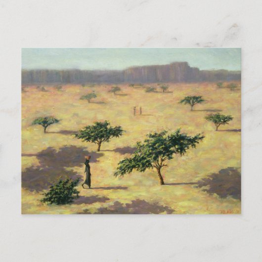 Sahelian Landscape Mali 1991 Briefkaart (Voorkant)