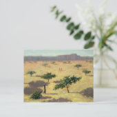 Sahelian Landscape Mali 1991 Briefkaart (Staand voorkant)