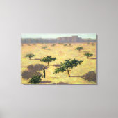 Sahelian Landscape Mali 1991 Canvas Afdruk (Voorkant)