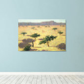 Sahelian Landscape Mali 1991 Canvas Afdruk (Insitu (Houten vloer))