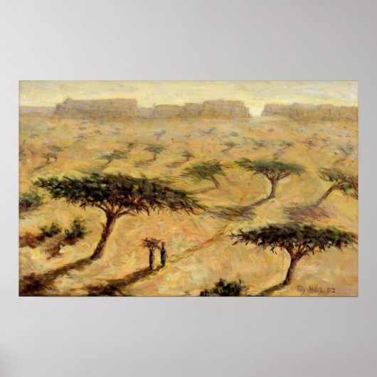Sahelisch landschap 2002 poster (Voorkant)
