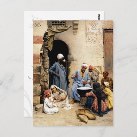 Sahleb-verkoper in het briefkaart van Caïro (Voorkant / Achterkant)