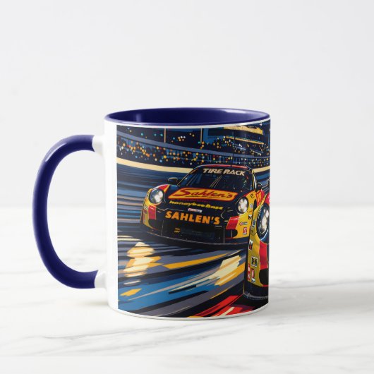 Sahlen racen in de nacht mok (Links)