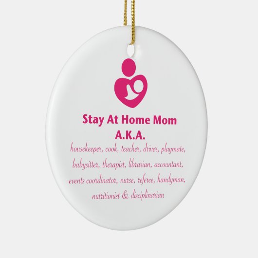 SAHM Heart Keramisch Ornament (Rechts)