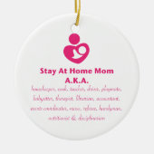 SAHM Heart Keramisch Ornament (Voorkant)