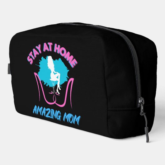 Sahm Verblijf Thuis Mam Roze & Blauw Dames Schoene Toilettasje (Rechterhoek)