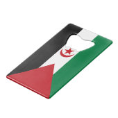 Sahrawi Arabische Democratische Republiek Creditkaart Flessenopener (Voorkant Gekanteld)