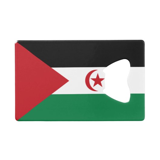Sahrawi Arabische Democratische Republiek Creditkaart Flessenopener (Voorkant (Horizontaal))