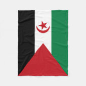 Sahrawi Arabische Democratische Republiek Fleece Deken (Voorkant)