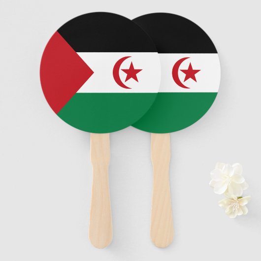Sahrawi Arabische Democratische Republiek Handwaaier (Voorkant en achterkant)