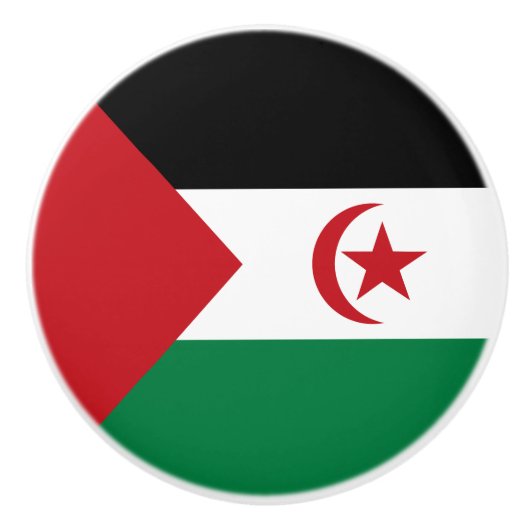 Sahrawi Arabische Democratische Republiek Keramische Knop (Voorkant)