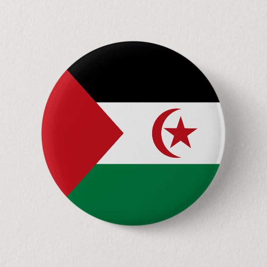 Sahrawi Arabische Democratische Republiek Ronde Button 5,7 Cm (Voorkant)