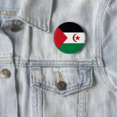 Sahrawi Arabische Democratische Republiek Ronde Button 5,7 Cm (In situ)