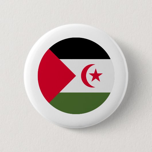 Sahrawi Arabische Democratische Republiek Ronde Button 5,7 Cm (Voorkant)