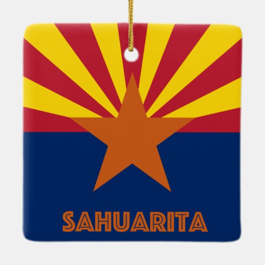 Sahuarita Arizona Keramisch Ornament (Achterkant)