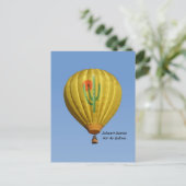 Sahuaro Sunrise Hot Air Ballon Briefkaart (Staand voorkant)