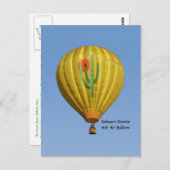 Sahuaro Sunrise Hot Air Ballon Briefkaart (Voorkant / Achterkant)