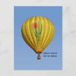 Sahuaro Sunrise Hot Air Ballon Briefkaart