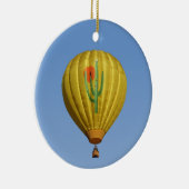 Sahuaro Sunrise Hot Air-ballon Keramisch Ornament (Rechts)